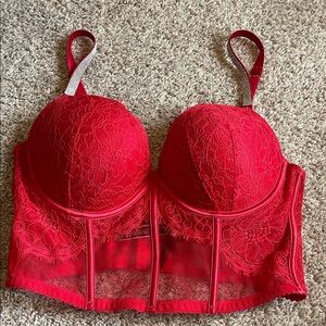 Victoria's Secret Red Lace Bra